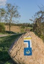 Pilgrim sign - Camino de Santiago - Tourist signs - Poland