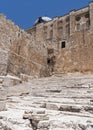 Pilgrim Steps at the Southern End of the Western Wall in Jerusalem