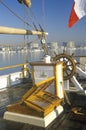 The Pilgrim tall ship docked at the Marina Del Ray in Los Angeles, CA Royalty Free Stock Photo