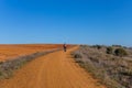 Pilgrim walk along the Camino De Santiago