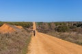 Pilgrim walk along the Camino De Santiago