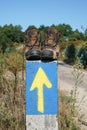 Pilgrimage on the Camino de Santiago trail, Spain