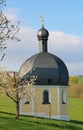 Pilgrimage chapel wilparting in spring, germany