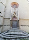 The pilgrimage Church Maria Strassengel, a 14th century Gothic church in the town Judendorf Strassengel near Graz, Styria region, Royalty Free Stock Photo