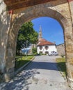 The pilgrimage Church Maria Strassengel, a 14th century Gothic church in the town of Judendorf Strassengel near Graz, Styria Royalty Free Stock Photo