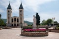 Pilgrimage church in Medjugorje Royalty Free Stock Photo