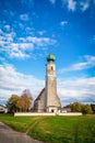 Pilgrimage Church Wallfahrtskirche Heiligenstatt in Tussling, Germany Royalty Free Stock Photo