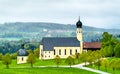 Pilgrimage Church in Wilparting, Irschenberg - Bavaria, Germany Royalty Free Stock Photo