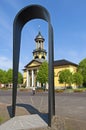 Pilgrimage monument and pilgrims church Jacobskerk Royalty Free Stock Photo