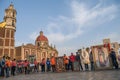 Pilgrimage originally from the Boxtha region, Hidalgo, Mexico. Royalty Free Stock Photo