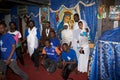 Pilgrims at the Adadi Maryam church Royalty Free Stock Photo