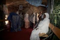 Pilgrims at the Adadi Maryam church Ethiopia Royalty Free Stock Photo