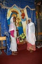 Pilgrims at the Adadi Maryam church Ethiopia Royalty Free Stock Photo