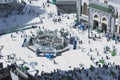 Pilgrims in Al-Masjid Al-Haram Around Al-Kaaba