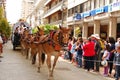 Pilgrims - Andalusian horses en route to el Rocio Royalty Free Stock Photo