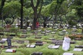 Pilgrims in the cemetery area. Karet Bivak Cemetery with an area of: 16.2 hectares is located in Central Jakarta, Indonesia on May Royalty Free Stock Photo