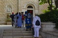 Pilgrims at the Church of the Annunciation