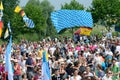 Pilgrims with flags, World Youth Day 2016