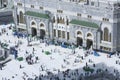 Pilgrims at The Gate of Al Haram of Al Kaaba