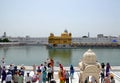 Pilgrims go to the Golden Temple Royalty Free Stock Photo