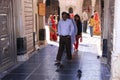 Pilgrims going through main gate of Karni Mata Temple, Deshnok,