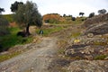 Pilgrims in the Mozarabic Camino de Santiago, Cerro Muriano, Province of Cordoba, Andalusia, Spain