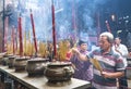 Pilgrims pagoda Lunar New Year`s Day