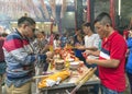 Pilgrims pagoda Lunar New Year`s Day