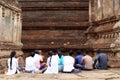 Pilgrims praying at Rankoth Vehera around Polonnaruwa Ancient Ci