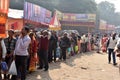 Pilgrims At Transit Camp On The Way to Gangasagar,in Kolkata.