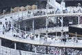 Pilgrims Tawaf Around Al-Kaaba While Construction Works Are Going on at Al Haram in Mecca