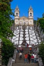 Pilgrims and tourists visiting Bom Jesus do Monte Sanctuary