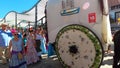 Pilgrims in the traditional Romeria of San Miguel festival (Romeria de San Miguel)