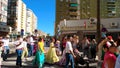 Pilgrims in the traditional Romeria of San Miguel festival (Romeria de San Miguel)