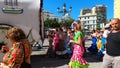 Pilgrims in the traditional Romeria of San Miguel festival (Romeria de San Miguel)