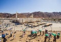 Jabal Uhud and Sayyid al Syuhada mosque, historical places in Medina, Saudi Arabia