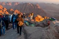 Pilgrims way down from the Holy Mount Sinai, Egypt Royalty Free Stock Photo