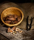 Pili nuts from the Philippines Royalty Free Stock Photo