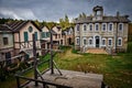 Decoration houses in Piligrim Porto cinema park