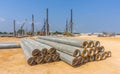 Piling work Royalty Free Stock Photo