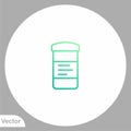 Pill bottle vector icon sign symbol Royalty Free Stock Photo