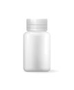 Pill Bottle Isolated Icon. Blank Medical Container Royalty Free Stock Photo