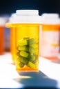 Pill Bottle of Prescription Capsule Medicine Royalty Free Stock Photo