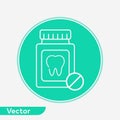 Pill bottle vector icon sign symbol Royalty Free Stock Photo