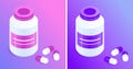Pill bottles and pills Royalty Free Stock Photo
