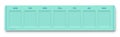 Daily Pill Box Empty Organizer Frontal View