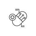 Pill, technology icon. Element of medicine technology icon Royalty Free Stock Photo