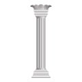 Pillar building icon, cartoon style Royalty Free Stock Photo