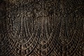 Pillar carvings inside Cave Temple 2 in Badami.