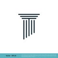 Pillar, Column Lawyer Icon Vector Logo Template Illustration Design. Vector EPS 10